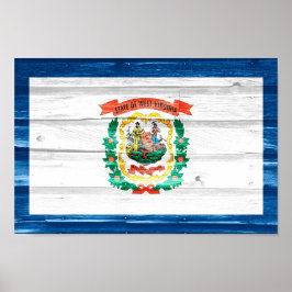 Staatsflagge West Virginia Poster