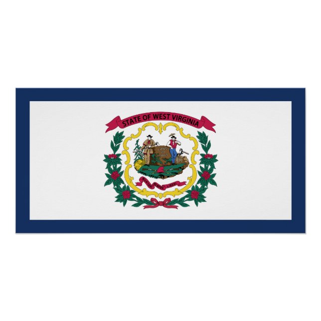 Staatsflagge West Virginia Poster (Vorderseite)