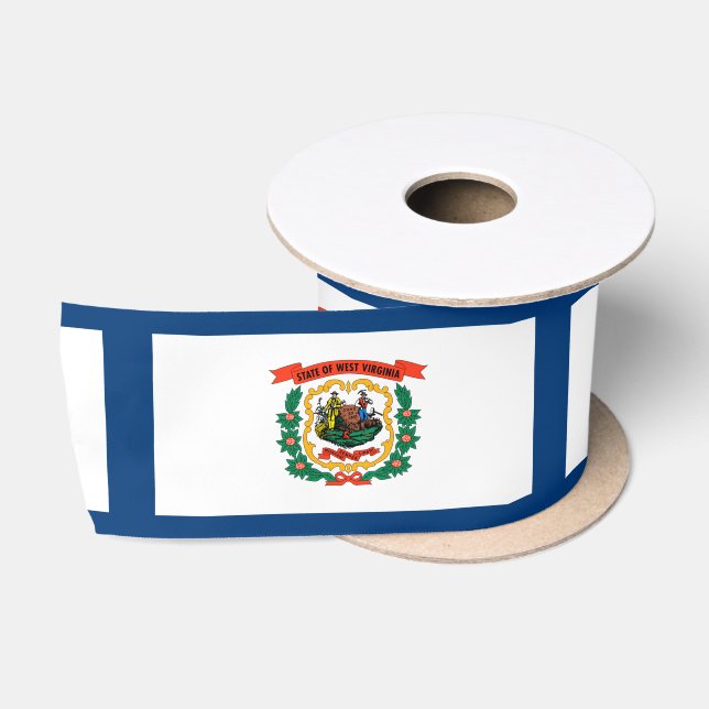 Staatsflagge West Virginia Satinband (Spule)