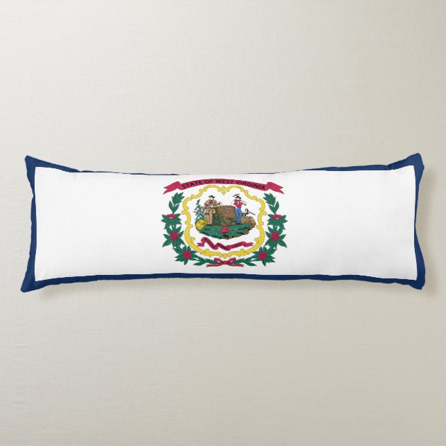 Staatsflagge West Virginia Seitenschläferkissen (Vorderseite)
