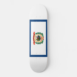 Staatsflagge West Virginia Skateboard