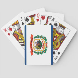 Staatsflagge West Virginia Spielkarten