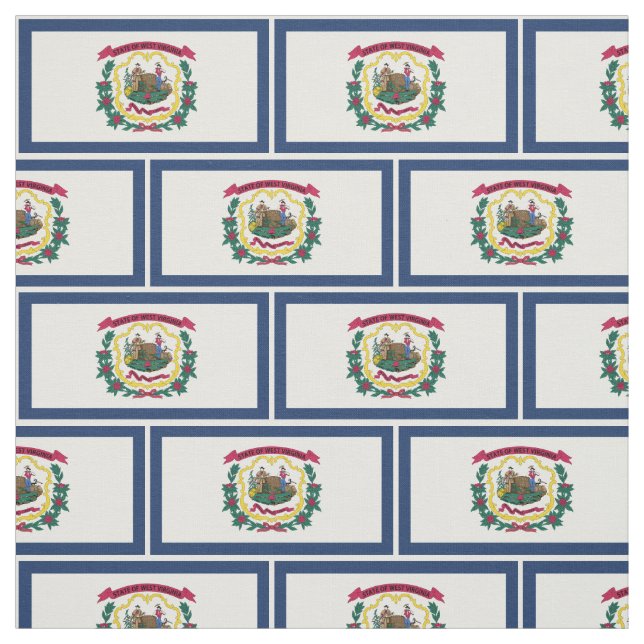 Staatsflagge West Virginia Stoff (Muster)