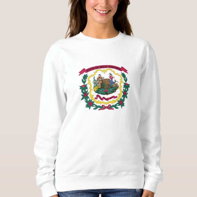 Staatsflagge West Virginia Sweatshirt (Vorderseite)