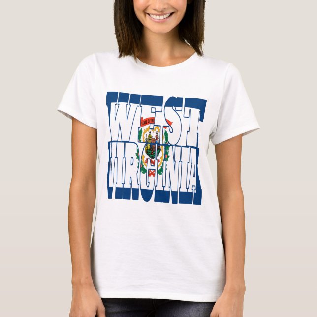 Staatsflagge West Virginia T-Shirt (Vorderseite)