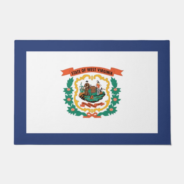 Staatsflagge West Virginia, USA Fußmatte (Vorderseite)