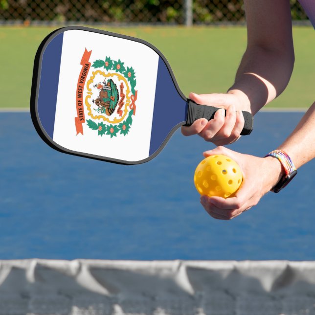 Staatsflagge West Virginia, USA Pickleball Schläger (InSitu)