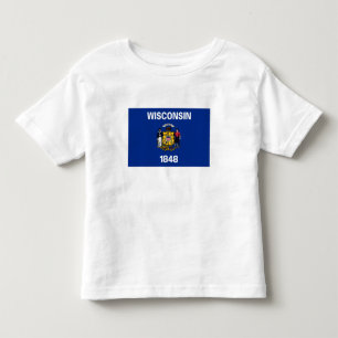 Staatsflagge Wisconsin Kleinkind T-shirt