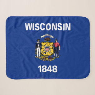 Staatsflagge Wisconsin Sherpadecke