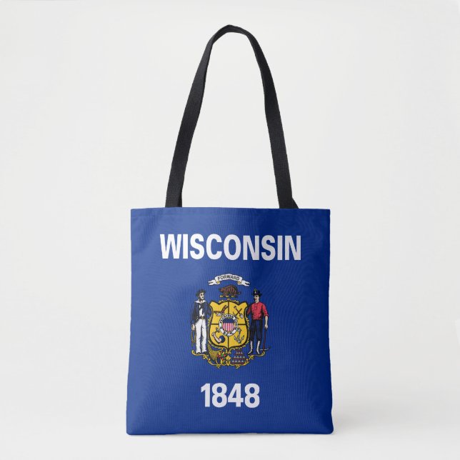 Staatsflagge Wisconsin Tasche (Vorderseite)