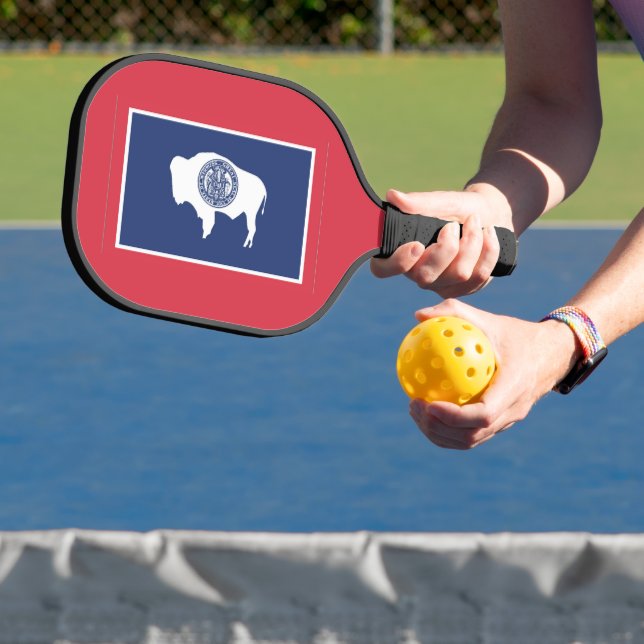 Staatsflagge Wyoming, USA Pickleball Schläger (InSitu)