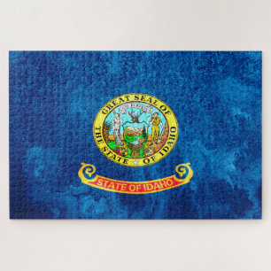 Staatsflaggengrunge von Idaho