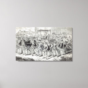 Staatsfortschritt der Königin Elizabeth Leinwanddruck