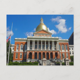 Staatsgebäude Boston Postkarte