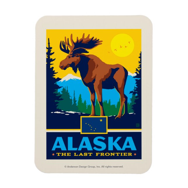 Staatsstolz | Alaska Magnet (Vertikal)