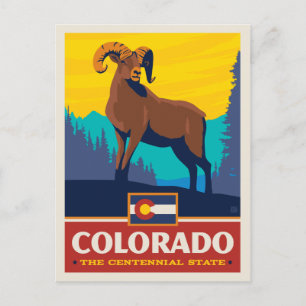Staatsstolz   Colorado Postkarte