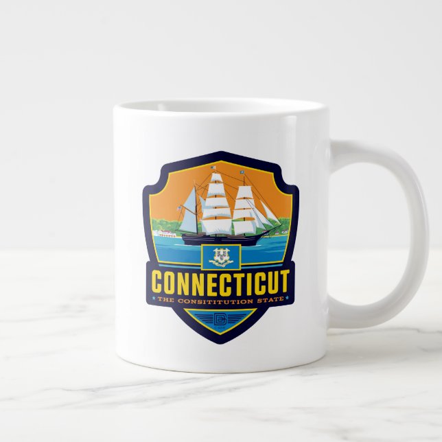 Staatsstolz | Connecticut Jumbo-Tasse (Rechts)