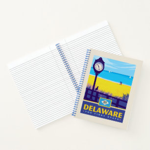 Staatsstolz Delaware Notizbuch