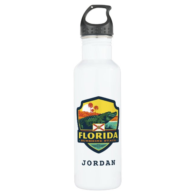Staatsstolz | Florida Edelstahlflasche (Vorderseite)