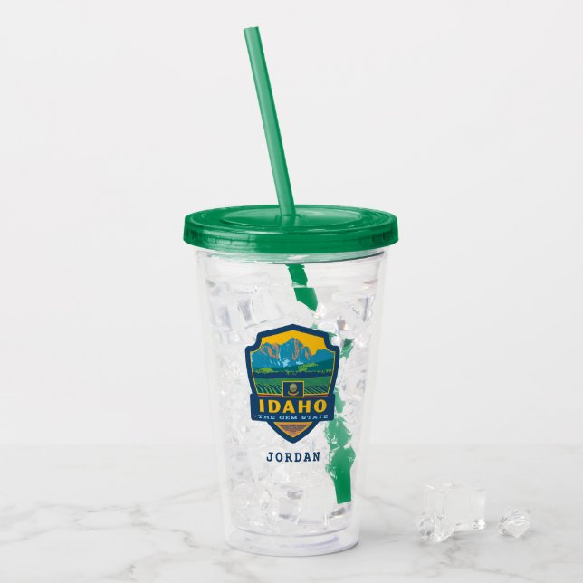 Staatsstolz | Idaho Acryltrinkbecher (Vorderseite Ice)