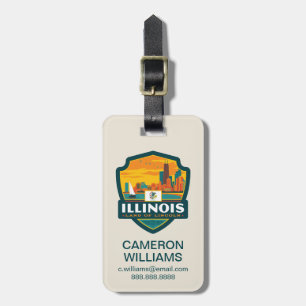 Staatsstolz Illinois Gepäckanhänger