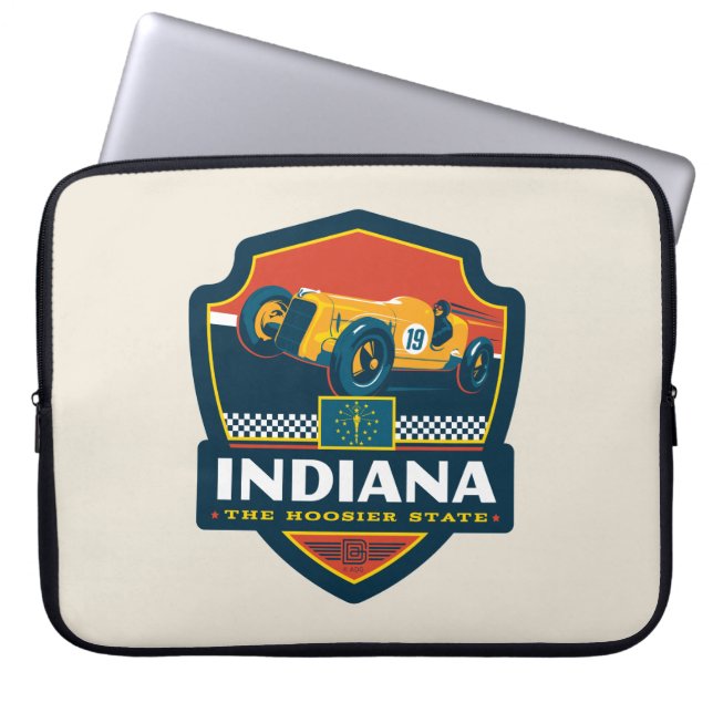 Staatsstolz | Indiana Laptopschutzhülle (Vorderseite)