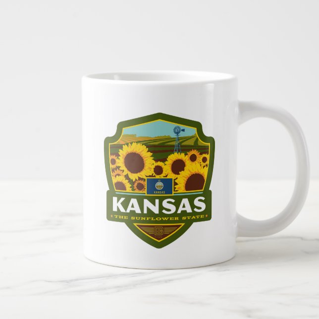 Staatsstolz | Kansas Jumbo-Tasse (Rechts)