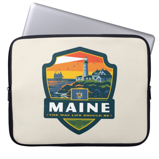 Staatsstolz | Maine Laptopschutzhülle (Vorderseite)