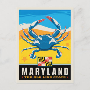 Staatsstolz Maryland Postkarte