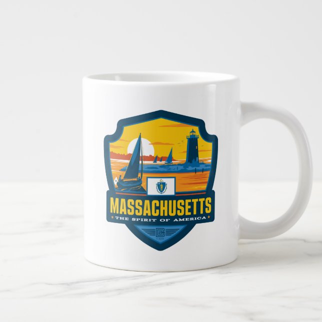 Staatsstolz | Massachusetts Jumbo-Tasse (Rechts)