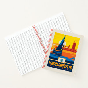 Staatsstolz Massachusetts Notizbuch