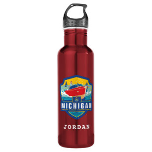 Staatsstolz   Michigan Edelstahlflasche