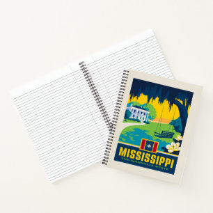 Staatsstolz Mississippi Notizbuch