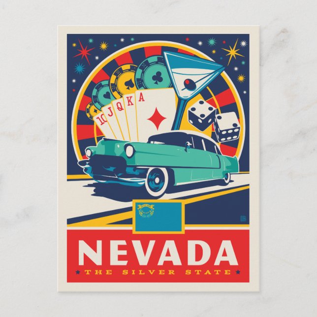 Staatsstolz | Nevada Postkarte (Vorderseite)