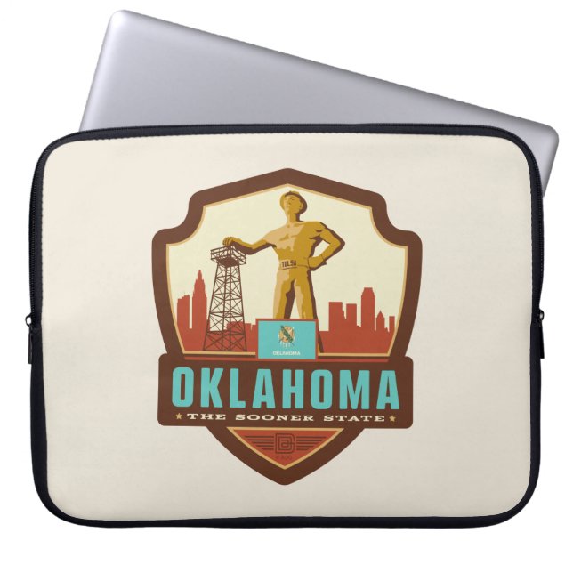 Staatsstolz | Oklahoma Laptopschutzhülle (Vorderseite)