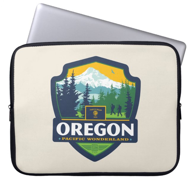 Staatsstolz | Oregon Laptopschutzhülle (Vorderseite)