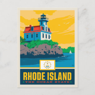Staatsstolz Rhode Island Postkarte