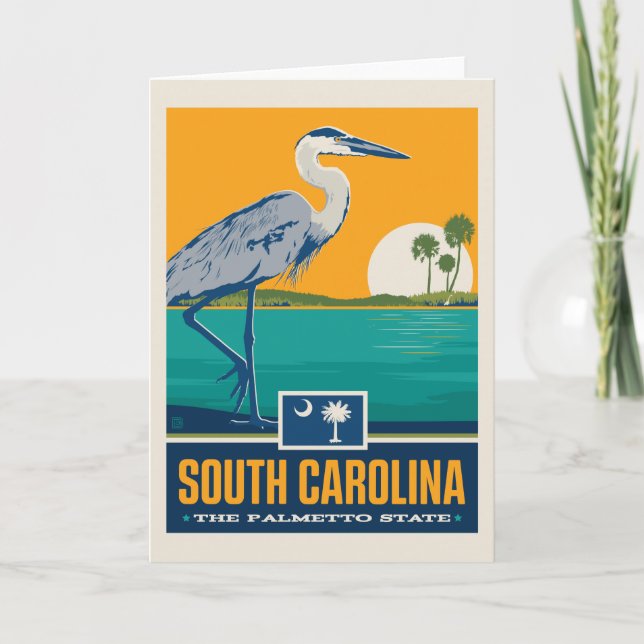 Staatsstolz | South Carolina Karte (Vorderseite)