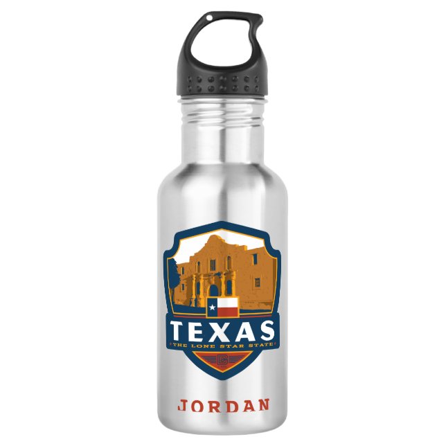 Staatsstolz | Texas Edelstahlflasche (Vorderseite)