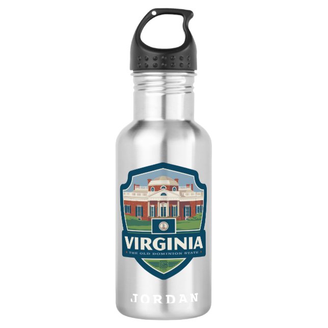 Staatsstolz | Virginia Edelstahlflasche (Vorderseite)