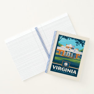 Staatsstolz Virginia Notizbuch