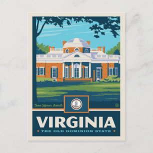 Staatsstolz Virginia Postkarte