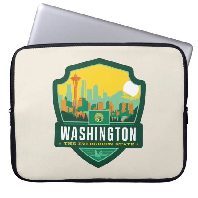Staatsstolz | Washington Laptopschutzhülle (Vorderseite)
