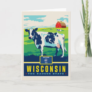 Staatsstolz Wisconsin Karte