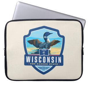 Staatsstolz   Wisconsin Laptopschutzhülle
