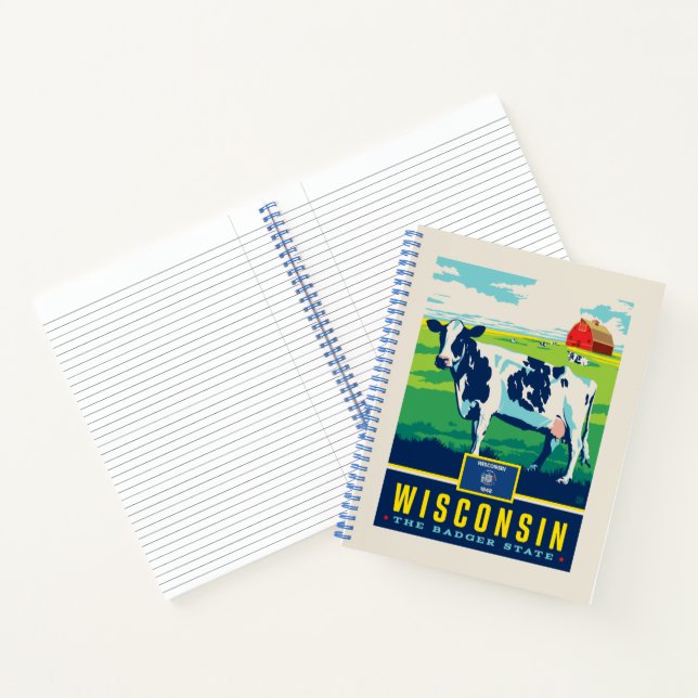 Staatsstolz | Wisconsin Notizbuch (Innenseite)