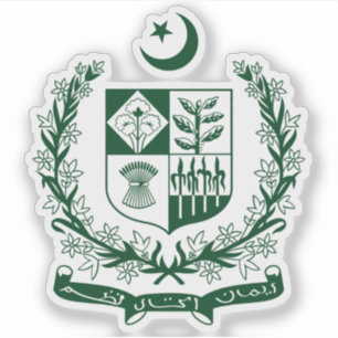 Staatssymbol Pakistans Aufkleber