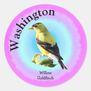 Staatsvogel von Washington Runder Aufkleber