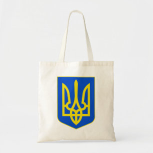 Staatswappen der Ukraine Goldener Dreizack Fine Ar Tragetasche