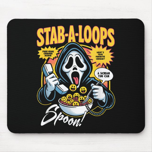 Stab-a-loops Horror Frühstücksbox Halloween  Mousepad (Vorne)